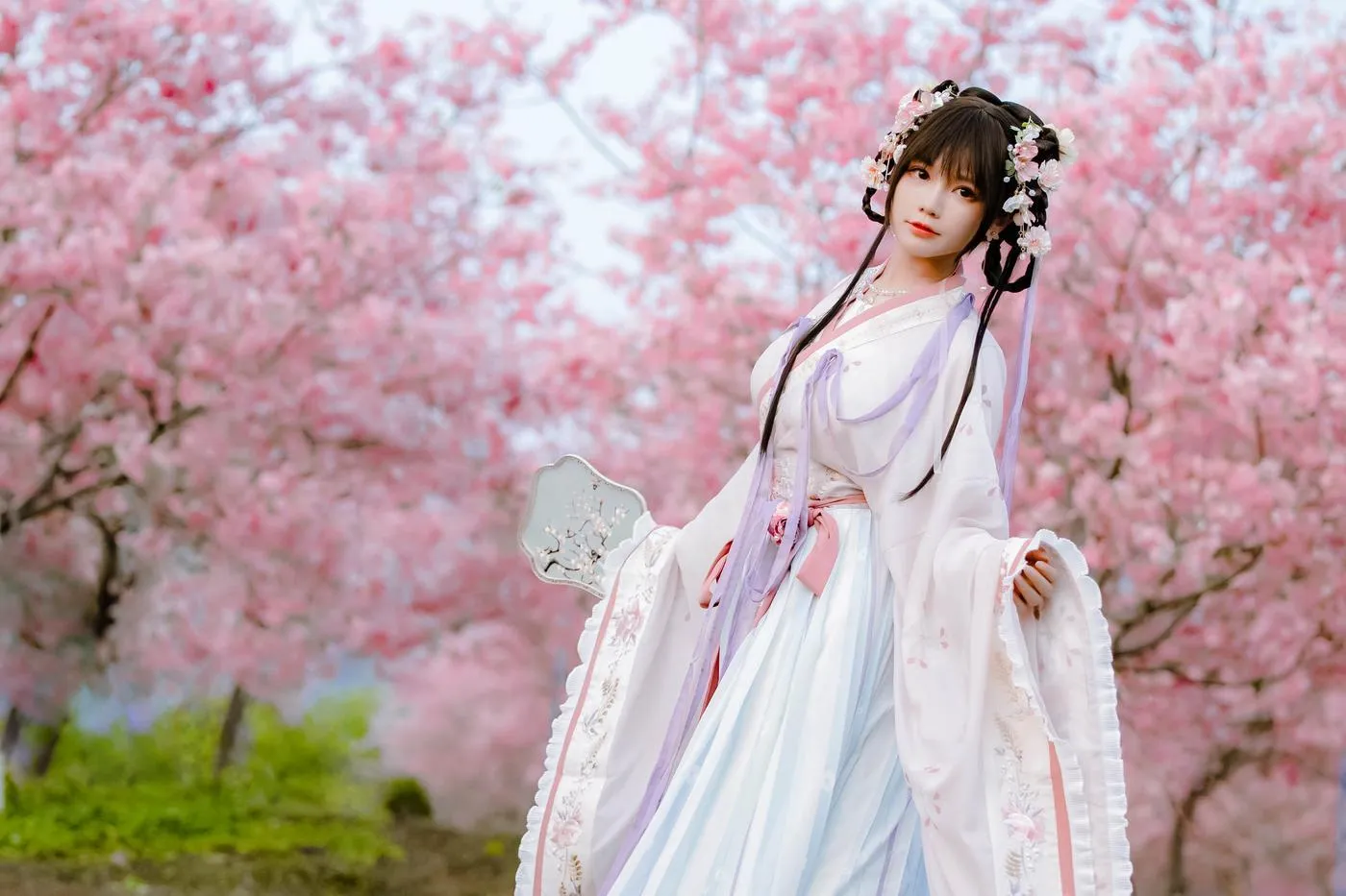 Nyako喵子 – NO.35 樱花汉服 花神祈愿 [52P]插图